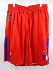2023-24 Delaware Blue Coats Terquavion Smith #23 Game Used Red Shorts Red Cross