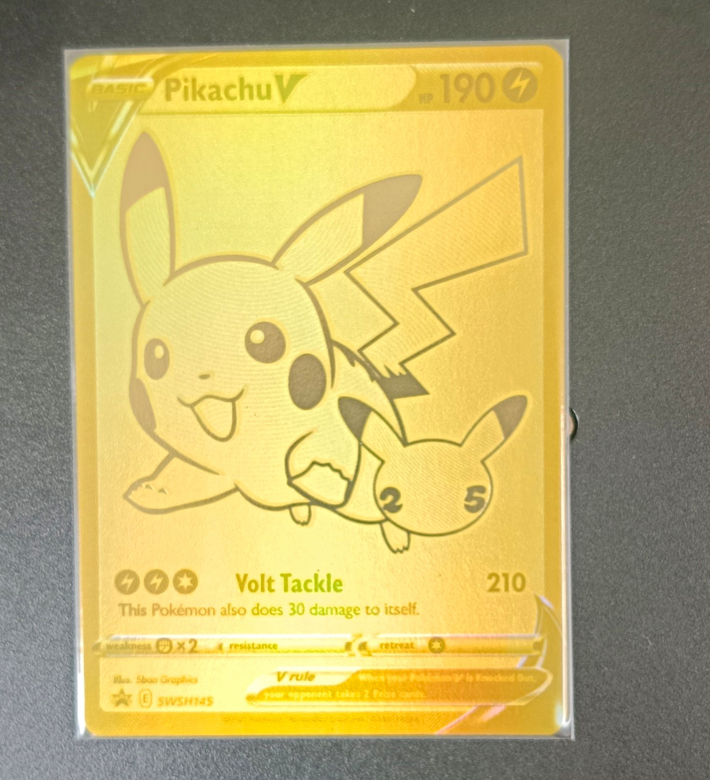 Pikachu V SWSH145 SWSH Promo Cards Promo Foil English HP190 Pokémon TCG