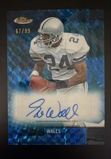 2024 Topps Finest - Flashback Autographs Everson Walls #FBA-EW Blue Geometric...