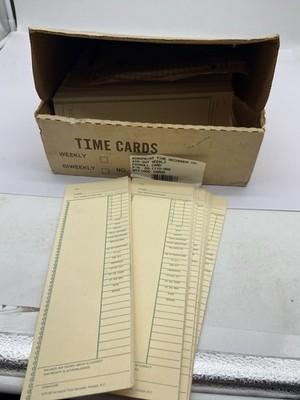 acroprint atr-207 timecards 500 weekly payroll card