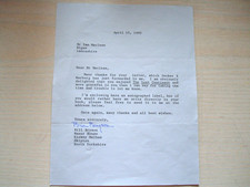 LETTERS & SIGNATURES FROM AUTHORS GENUINE COLLECTION MOSTLY FICTION & FAMOUS