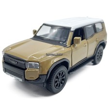 5'' Land Cruiser 250 Model Toy Car Diecast Toy Vehicle Door Open Pull Back Brown