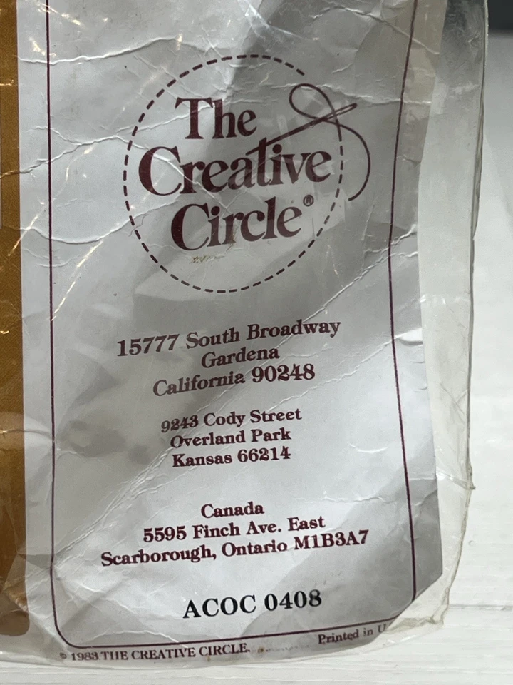 Vintage 1983 The Creative Circle Crewel Stitchery # 408 “ Shades Of Autumn “ - Image 2 of 4