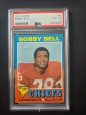 1971 Topps #35 Bobby Bell Kansas City Chiefs PSA 4 VG-EX HOF Football Card