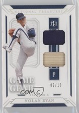 2019 National Treasures Game Gear Material Duals Holo Silver 2/10 Nolan Ryan e8a