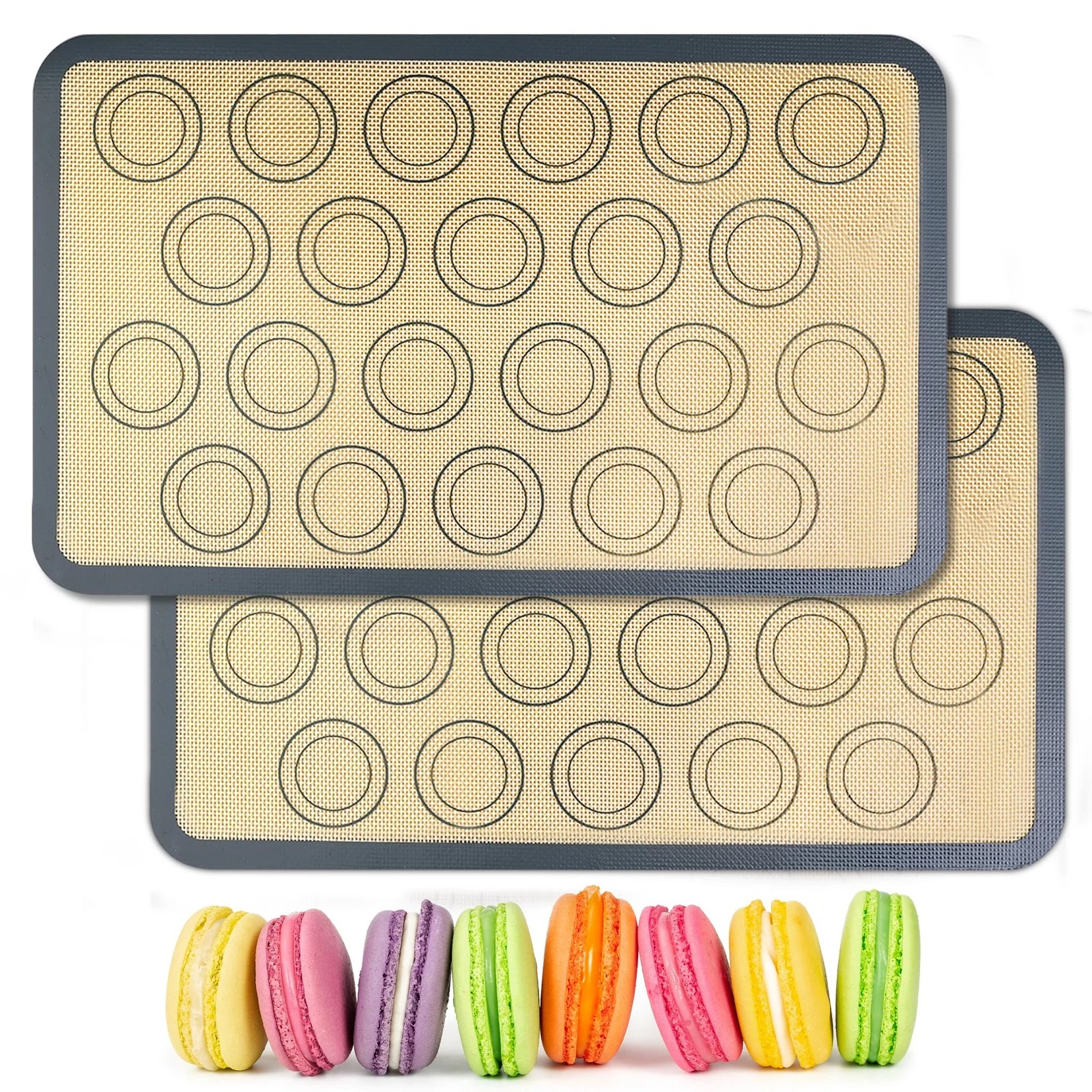 Macaron Silicone Baking Mats, 15"x10", Non-Stick, Reusable, Food Safe, Jelly ...
Opens in a new wind