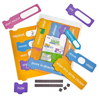 Hand2Mind Scratch Block-Based Coding Magnetic Demonstration Set Learn To Code