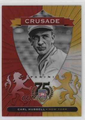 2014 Panini Hall of Fame Crusades Red /75 Carl Hubbell #19 HOF 0a6