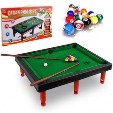 MINI BILIARDO GIOCATTOLO PER BAMBINI CON DUE STECCHE BIGLIE E ACCESSORI