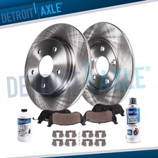 Rear Brake Rotors Ceramic Brake Pads For 2009 - 2013 Pontiac Vibe Toyota Matrix