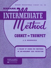 Rubank Intermediate Method Cornet Trumpet Music Lessons Studies Scales Book