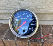Autometer Sport-comp Speedometer 0-160 Mph 5 Electrical 3989 2000 Ford Chevy