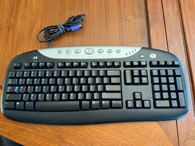 Logitech Office Pro Ergonomic Wired Multimedia Keyboard QWERTY EN Black/Silver
