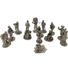 Royal Hampshire Pewter Figurines Set Sculpted by R Hardy 15 Figures Collection