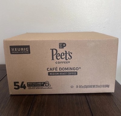 Peet's Coffee, Medium Roast Keurig K-cup Pods, Café Domingo 54ct, FAST FREE SHIP