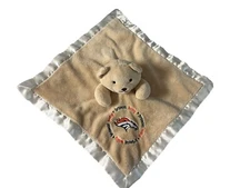 Denver Broncos Football Teddy Bear Lovey Plush Security Blanket by Baby Fanatic