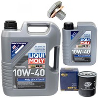 MotoröL Set 10W-40 6 Liter + ÖLfilter SM 113 + Schraube FüR Peugeot Expert 2.0