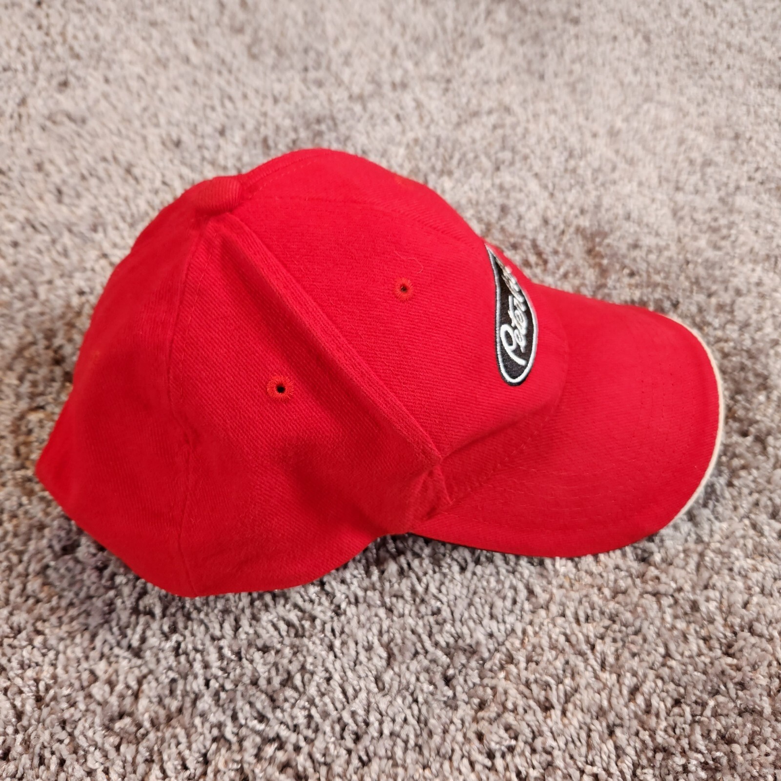 Peterbilt Red Cap Adjustable Strapback Hat Front … - image 3