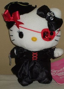 goth hello kitty plush