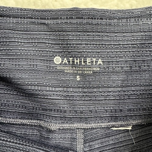 Athleta Women's Athleisure Leggings 7/8 Yoga Workout Size S Blue Stretch - Picture 6 of 6