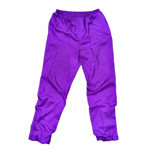 Vintage 80s 90s Lavon Windbreaker Tracksuit Size M Colorblock Purple Retro READ - Picture 3 of 13