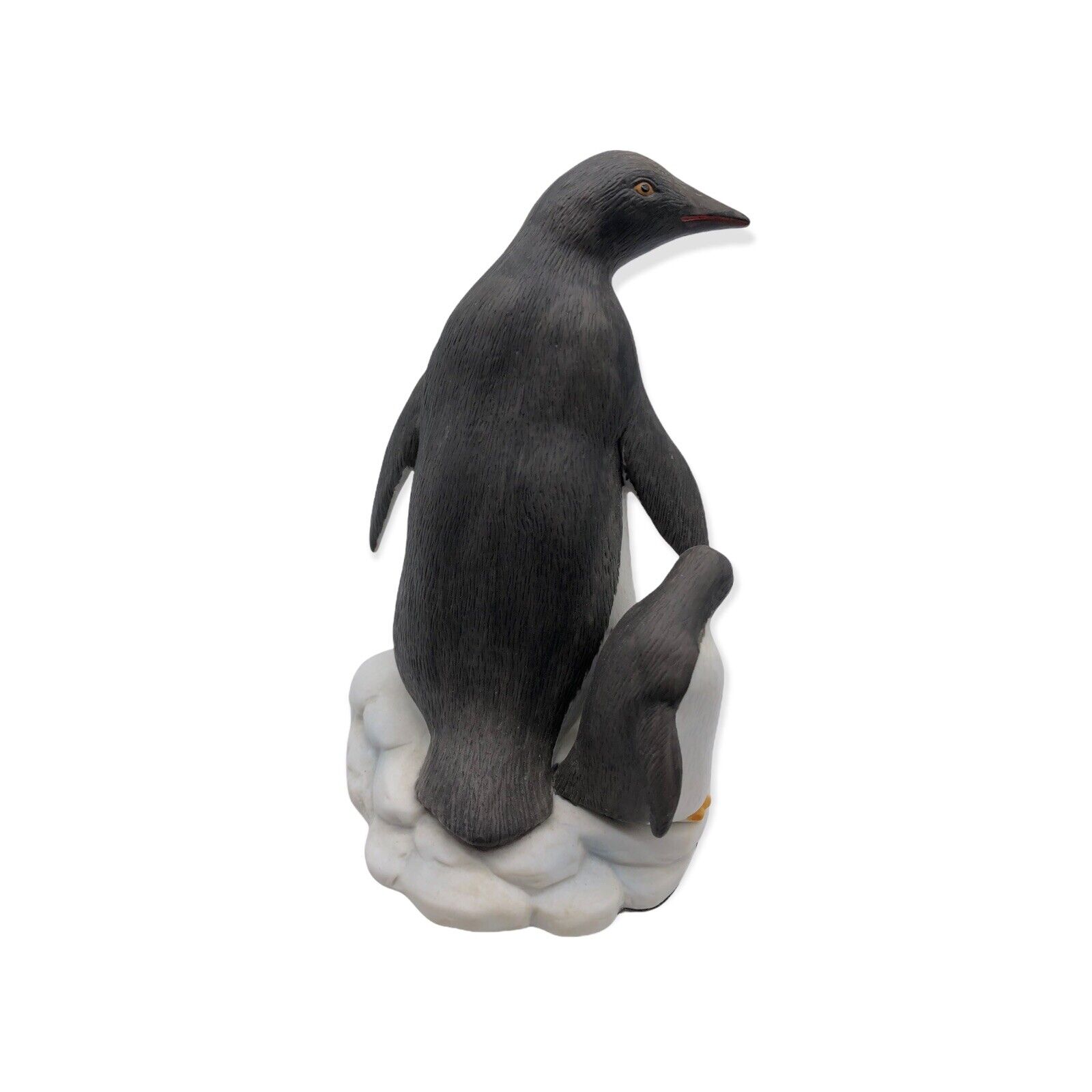 Fitz & Floyd Penguin Bookends Set Lot 2 Figurines Bisque Ceramic Weighted 7.5\