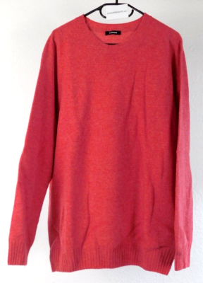 Walbusch Herren Nahtlos Pullover aus Merinowolle hibiskus