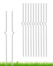 CPTC 10 Pieces Yard Sign Stakes17" Metal Yard Stakes for Signs