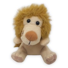 Löwe Stofftier Plüschfigur Beige Braun 13 cm Sehr Guter Zustand Marke unbekannt