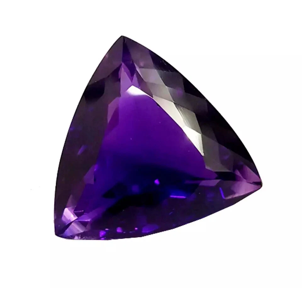 Pedra preciosa solta 100 cts plus ametista roxa natural certificada trilhão, Brasil - Imagem 2 de 4