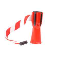 Retractable Traffic Barrier Cone Topper 3M Red/White Chevron Safety Warning Tape