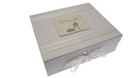 White Cotton Cards My Wedding Shoes Large Keepsake Box White Cotton Cards My Wedding Shoes Large Keepsake Box