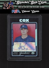 2005 Topps Chrome Update UH226 Brent Cox Black Refractors Rookie Auto /200
