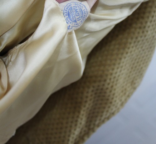 VTG 60's 70's Hippie Boho Velvet Textured Full Length Maxi Belted Trench Coat - Picture 12 of 12