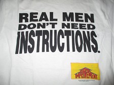 1995 HOME IMPROVEMENT "Real Men don't need INSTRUCTIONS" LG T-Shirt TIM ALLEN