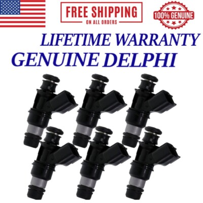6X OEM Delphi Fuel Injectors Fits 2005-2006 Chevy Uplander 3.5L V6 #12568155