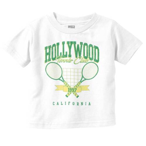 Vintage Hollywood California Tennis Club Toddler Boy Girl Youth T Shirt Tee