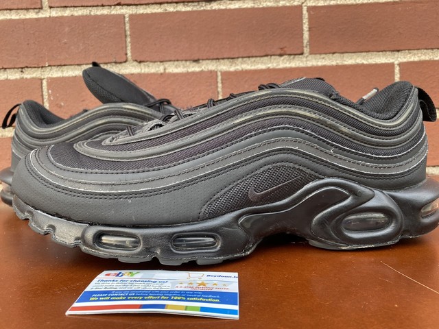 nike air max plus 97 black metallic gold