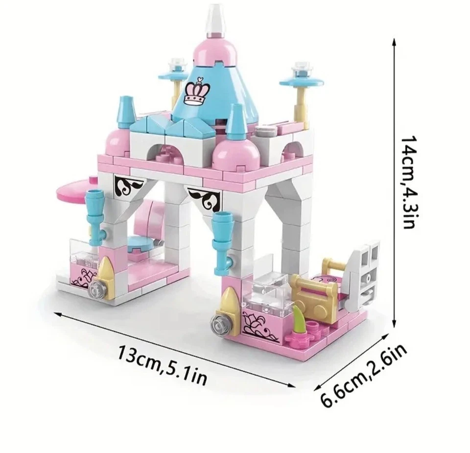 6 in 1 Building Blocks Garden Castle Brand Compatible Great Gift For Girls 6+ - Image 4 of 4