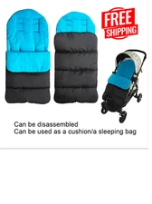 Winter Baby Stroller Sleeping Bag Universal Zipper Footmuff Warm Sleep Sack Seat