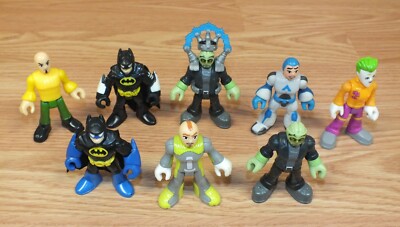 Random Mixed Lot of 8 Genuine Imaginext Multi Character Action Figure Toys 