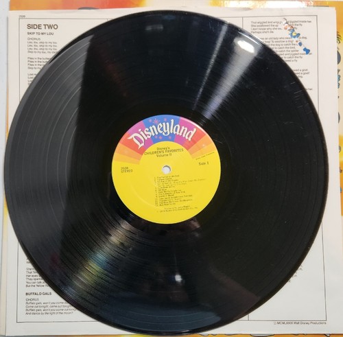Vintage 1979 Disneyland Records Children's Favorites Volume 2 LP - Foto 3 di 6