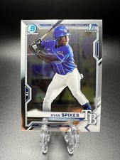 Ryan Spikes 2021 Bowman Draft Chrome 1st Bowman #BDC-63 Tampa Bay Rays