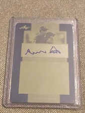 RONAN KOPP 2019 Leaf Perfect Game AUTOGRAPH Yellow Printing Plate #1/1 DODGERS