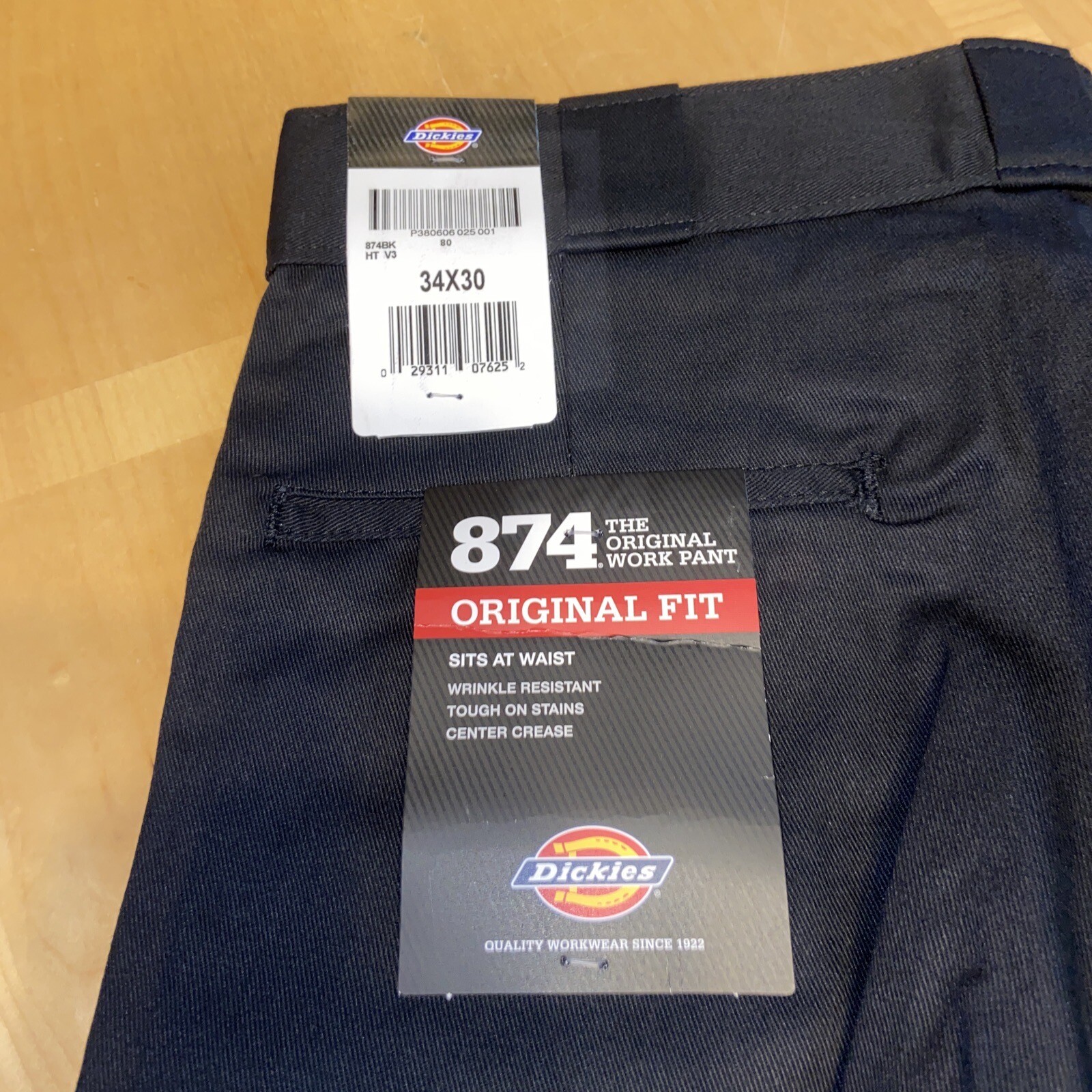 Dickies 874 Work Pants 34x30 Black Mens Original Fit eBay