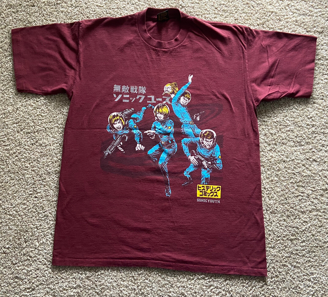Vintage Sonic Youth Hysteric Astronaut Japanese T-Shirt XL Brockum,Nirvana,Punk