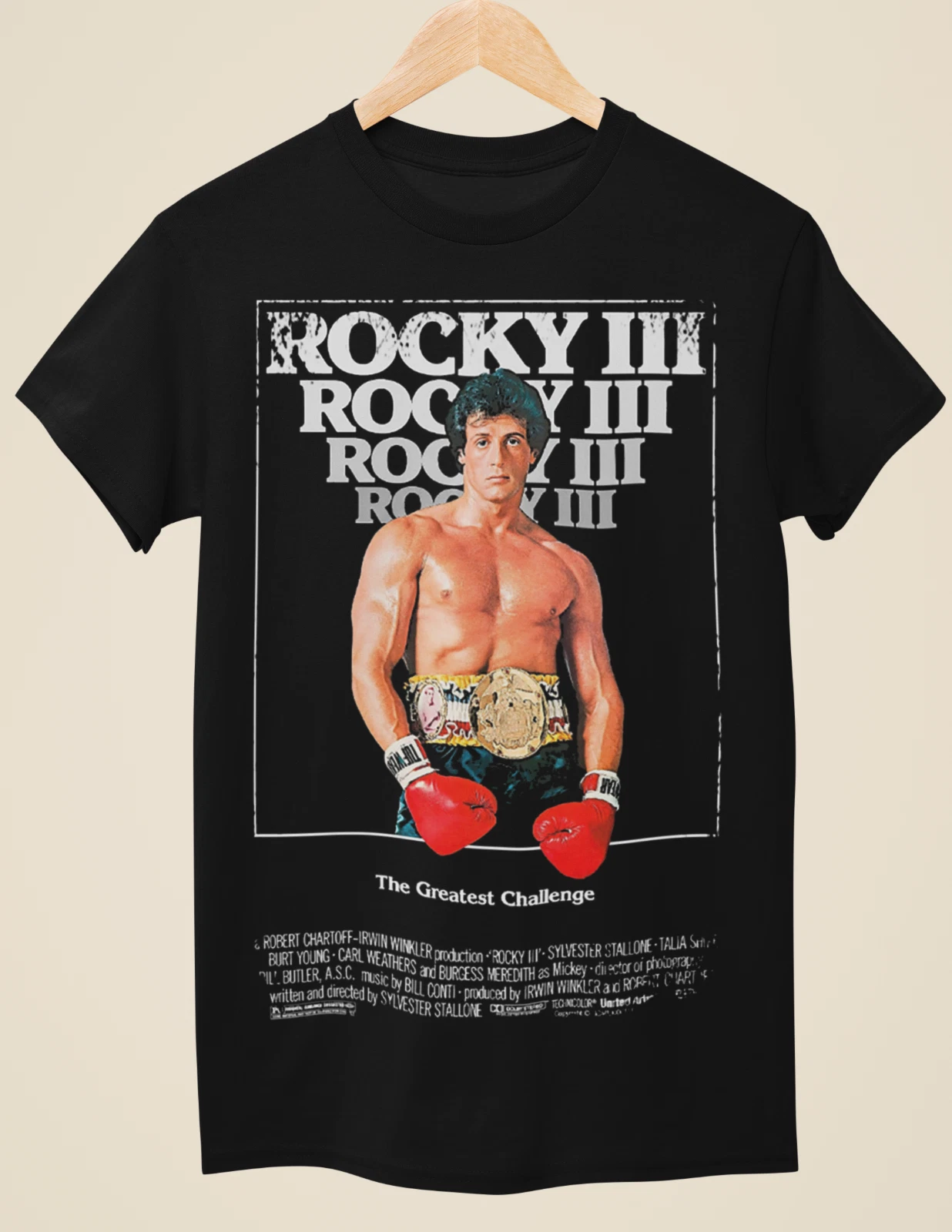 Rocky III - Movie Poster Inspired Unisex Black T-Shirt
Opens in a new window or tab