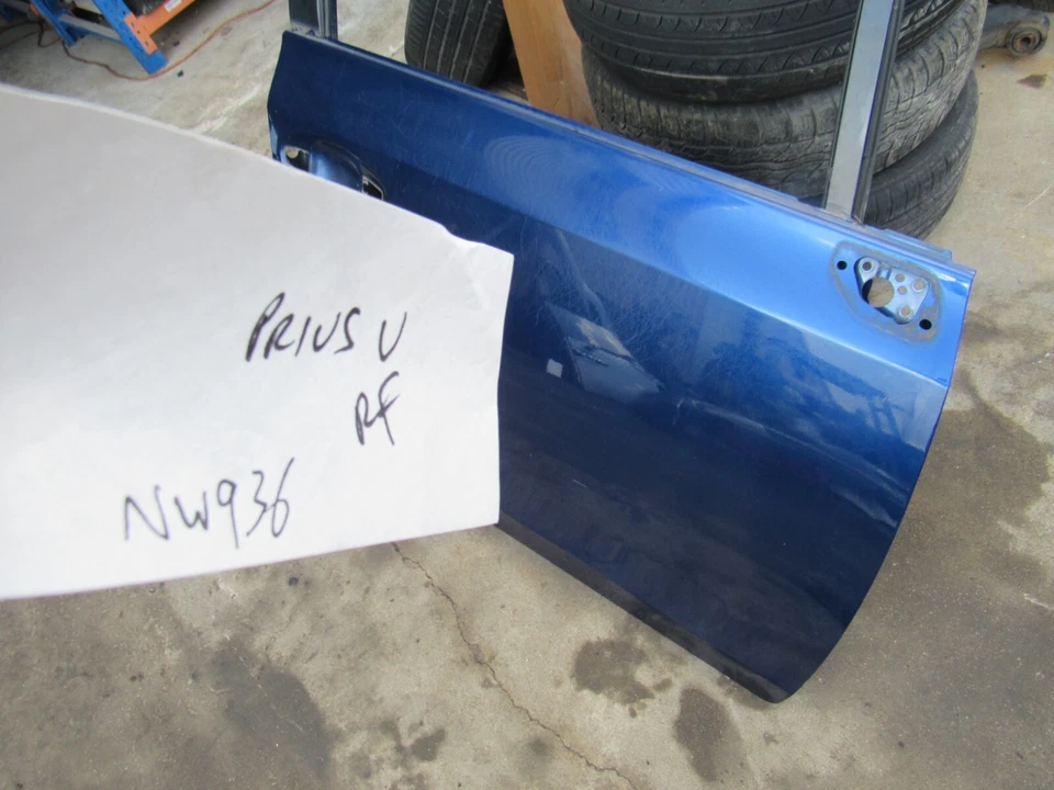 2012 2017 Toyota Prius V lado direito do passageiro porta dianteira concha azul fabricante de equipamento original - Imagem 3 de 4