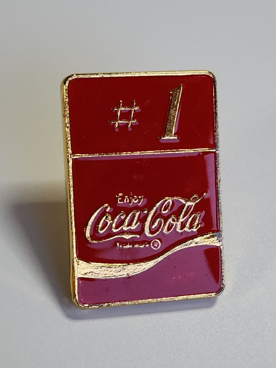 Coca-Cola #1 Lapel Pin Red & Gold Colors Iconic Logo Vintage | eBay