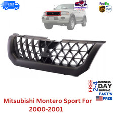 Fits Mitsubishi Montero Sport Grille For 2000-2001 Front Black Plastic Mi1200226 Fits Mitsubishi Montero Sport Grille For 2000-2001 Front Black Plastic Mi1200226